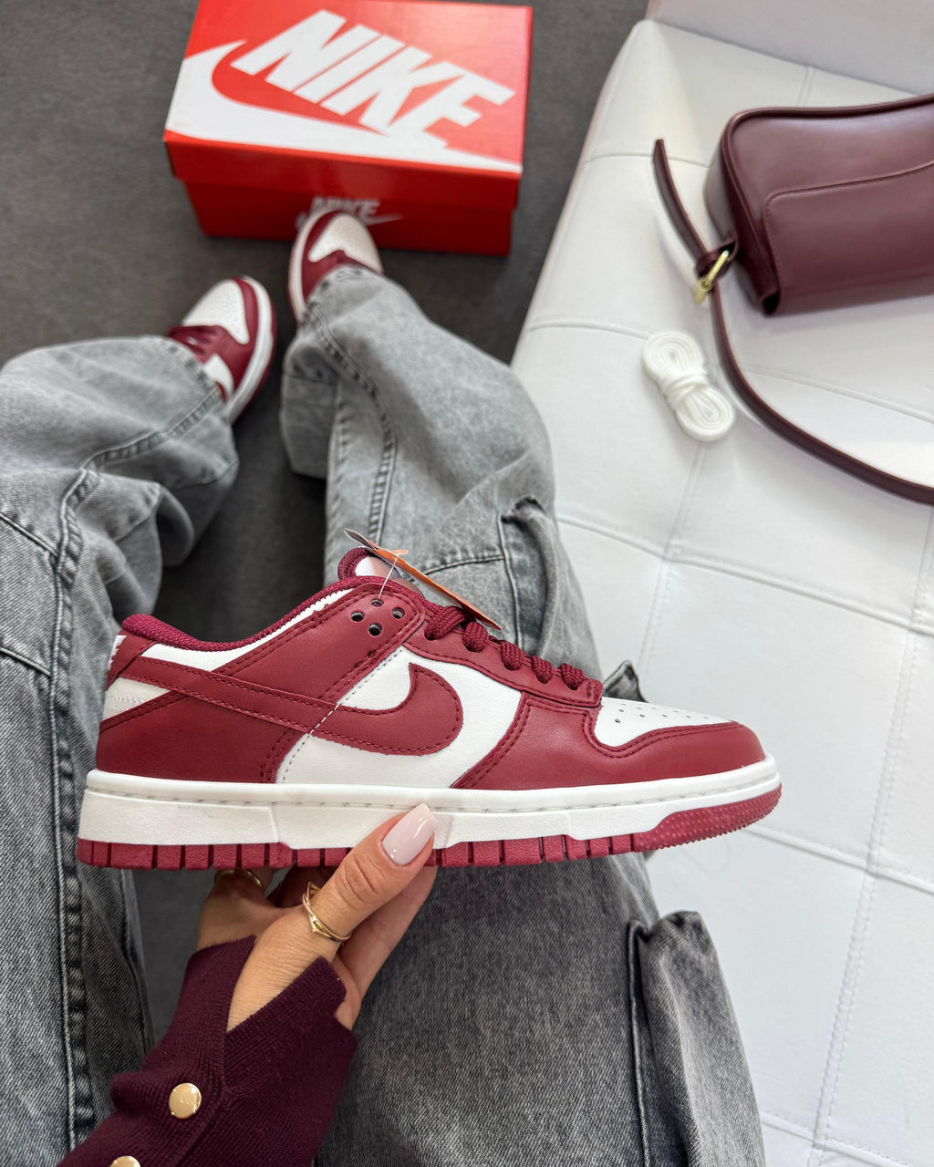 Tênis Dunk Vinho Casual