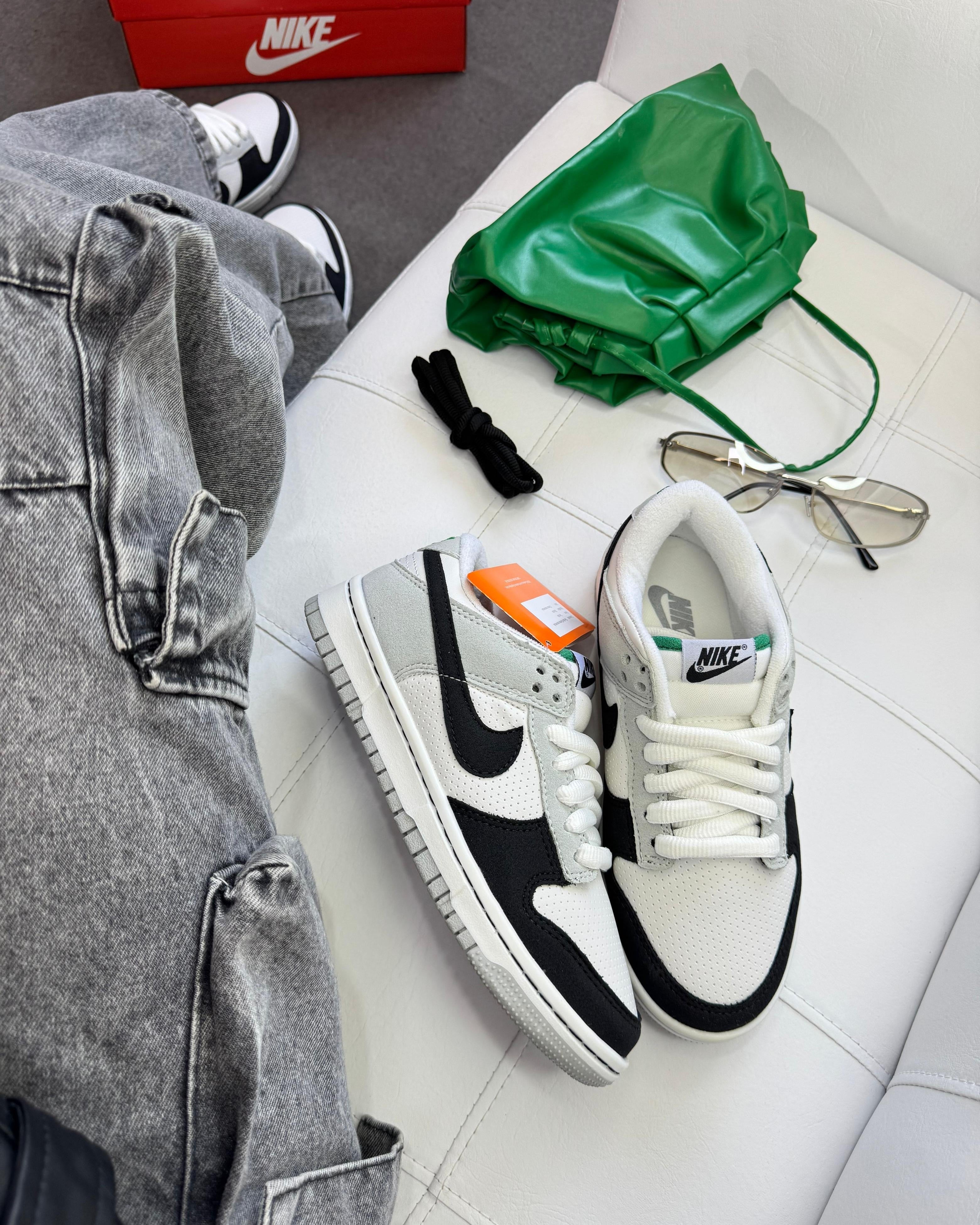 Tênis Dunk Cinza e Preto