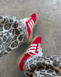 Tênis Gazelle Indoor Vermelho Feminino em Camurça Atoalhada