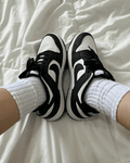Tênis Dunk Preto e Branco Casual